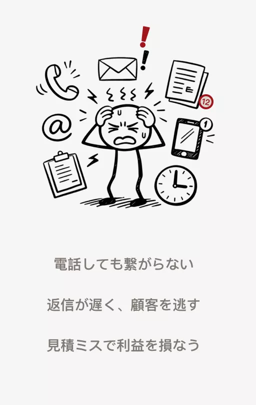ERAI導入前の業務負担：電話・メール対応に追われる現状